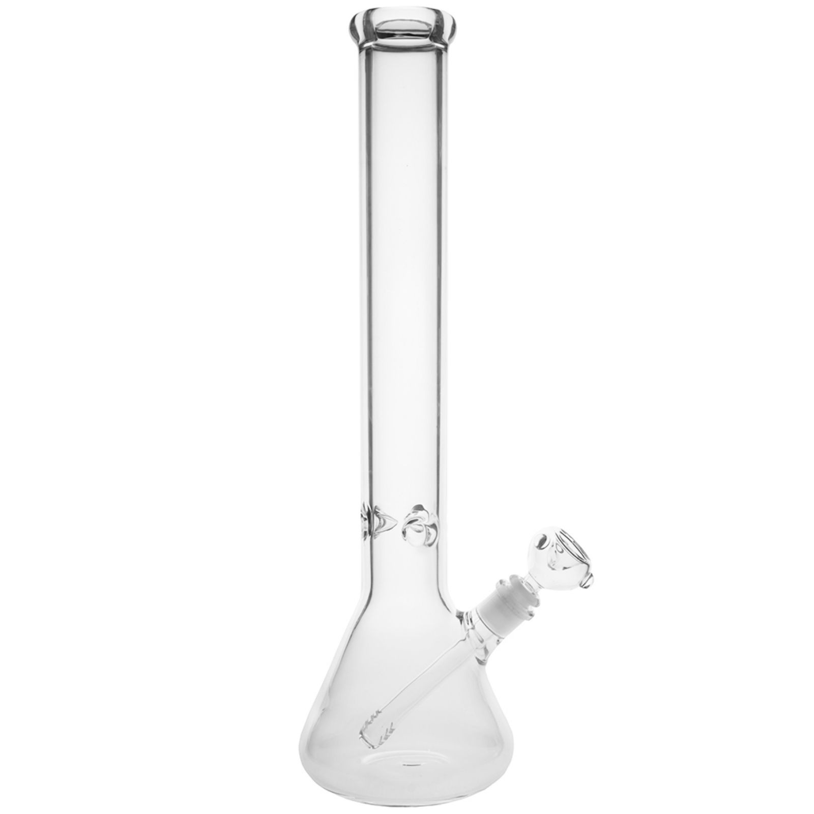Puffing Bird 18" Extra Thick Clear Glass Beaker Bong Leafly